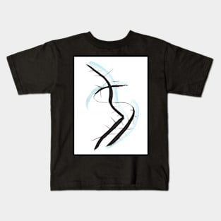 meditative ink drawing "introspire II" Kids T-Shirt